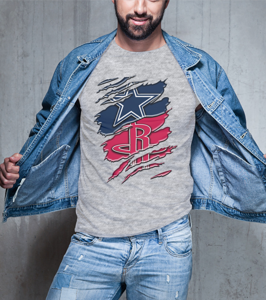 Dallas Cowboys Houston Rockets Rah 047 T-Shirt