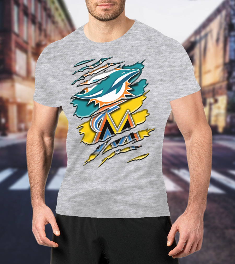 Miami Dolphins Marlins Rah 053 T-Shirt