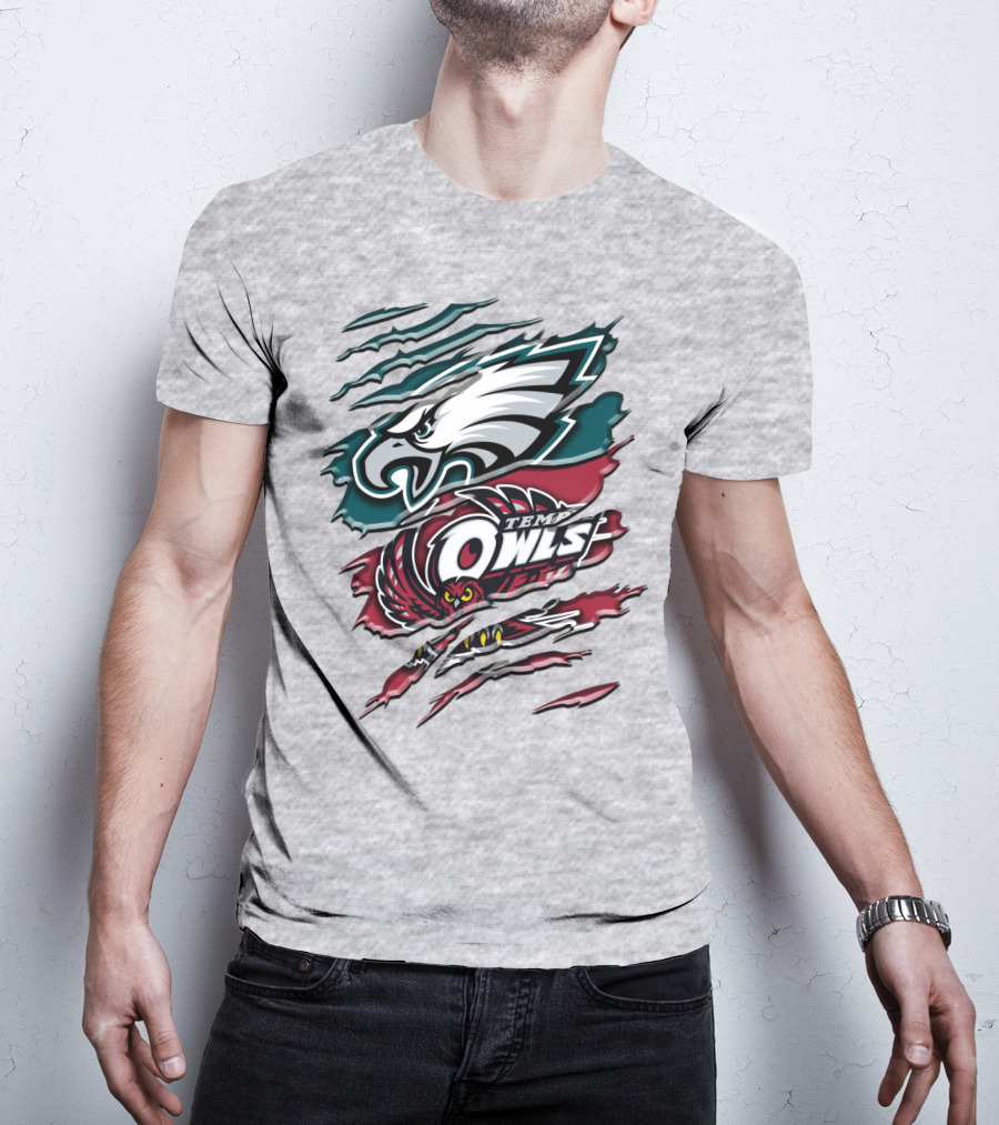 Philadelphia Eagles Temple Owls Rah 058 T-Shirt