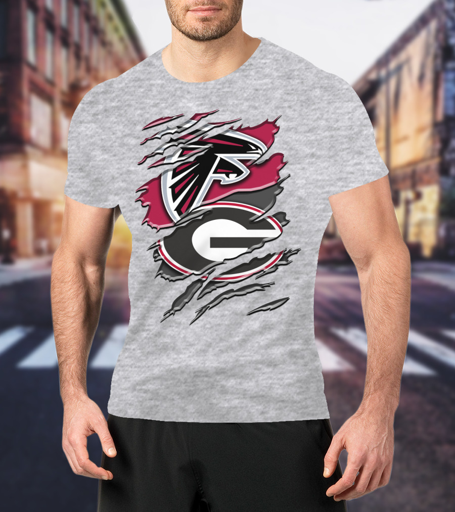 Atlanta Falcons Georgia Bulldogs Rah 061 T-Shirt