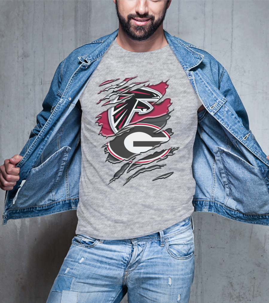 Atlanta Falcons Georgia Bulldogs Rah 061 T-Shirt