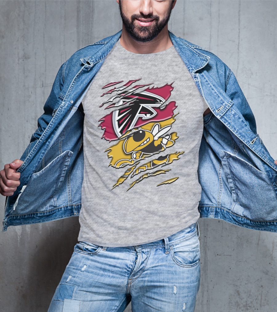 Atlanta Falcons And Georgia Tech Yellow Jackets Rah 062 T-Shirt