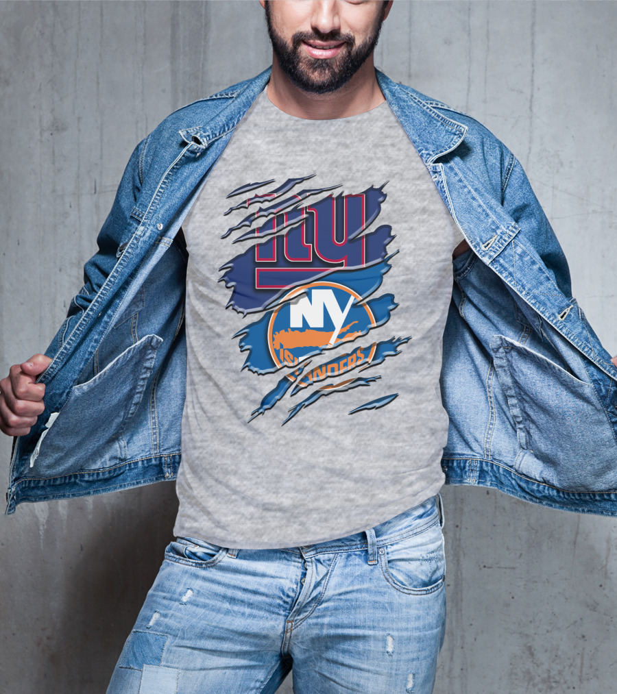 New York Giants Ny Islanders Crossover Rah 063 T-Shirt