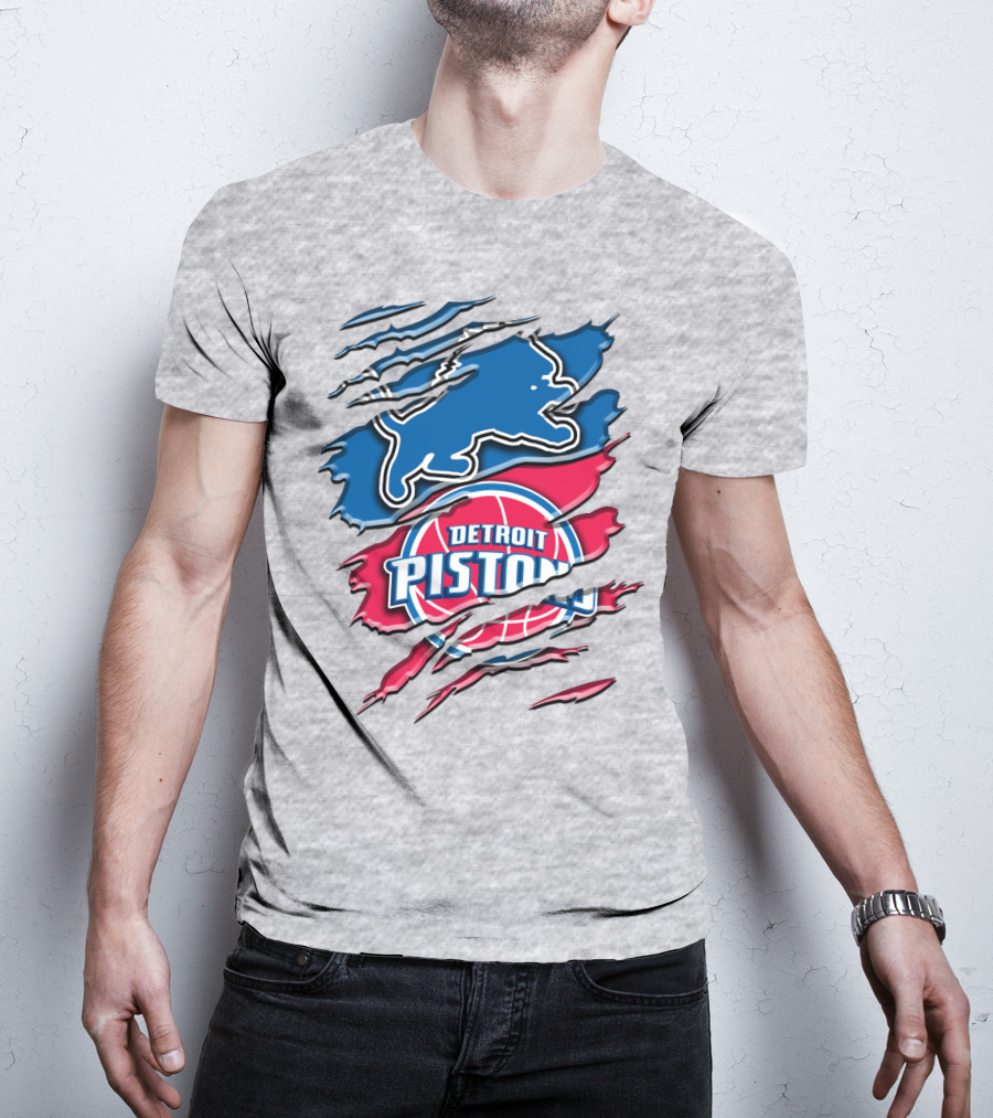 Detroit Pistons Rah 073 Lions Dual T-Shirt