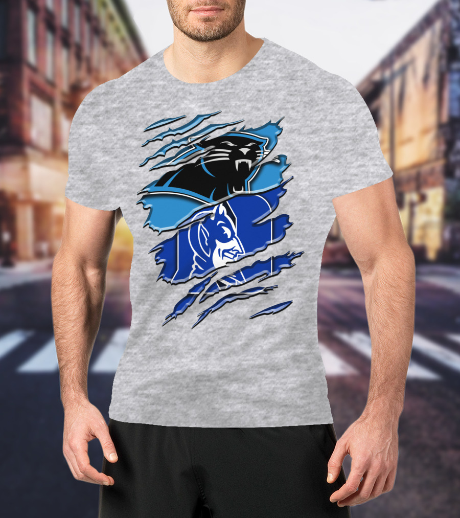 Carolina Panthers Duke Blue Devils Rah 084 T-Shirt