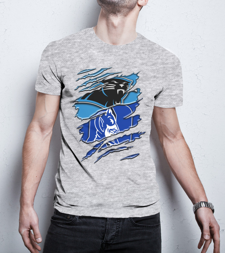Carolina Panthers Duke Blue Devils Rah 084 T-Shirt
