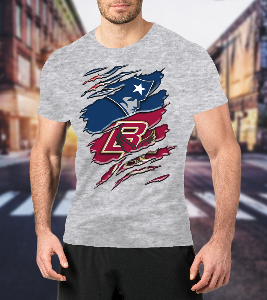 New England Patriots Boston College Eagle Claw Marks T-Shirt