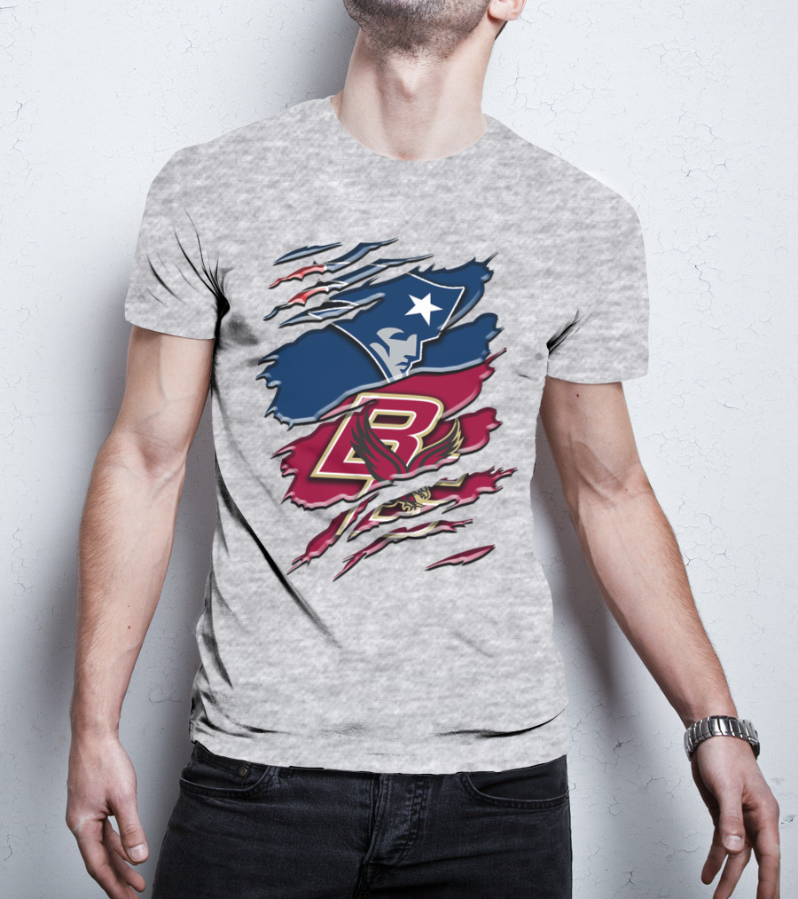 New England Patriots Boston College Eagle Claw Marks T-Shirt