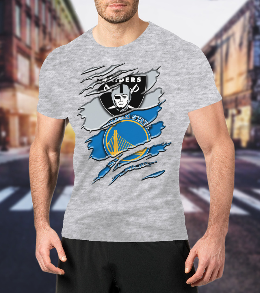 Raiders Golden State Warriors Icons T-Shirt