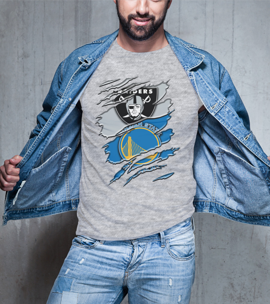 Raiders Golden State Warriors Icons T-Shirt