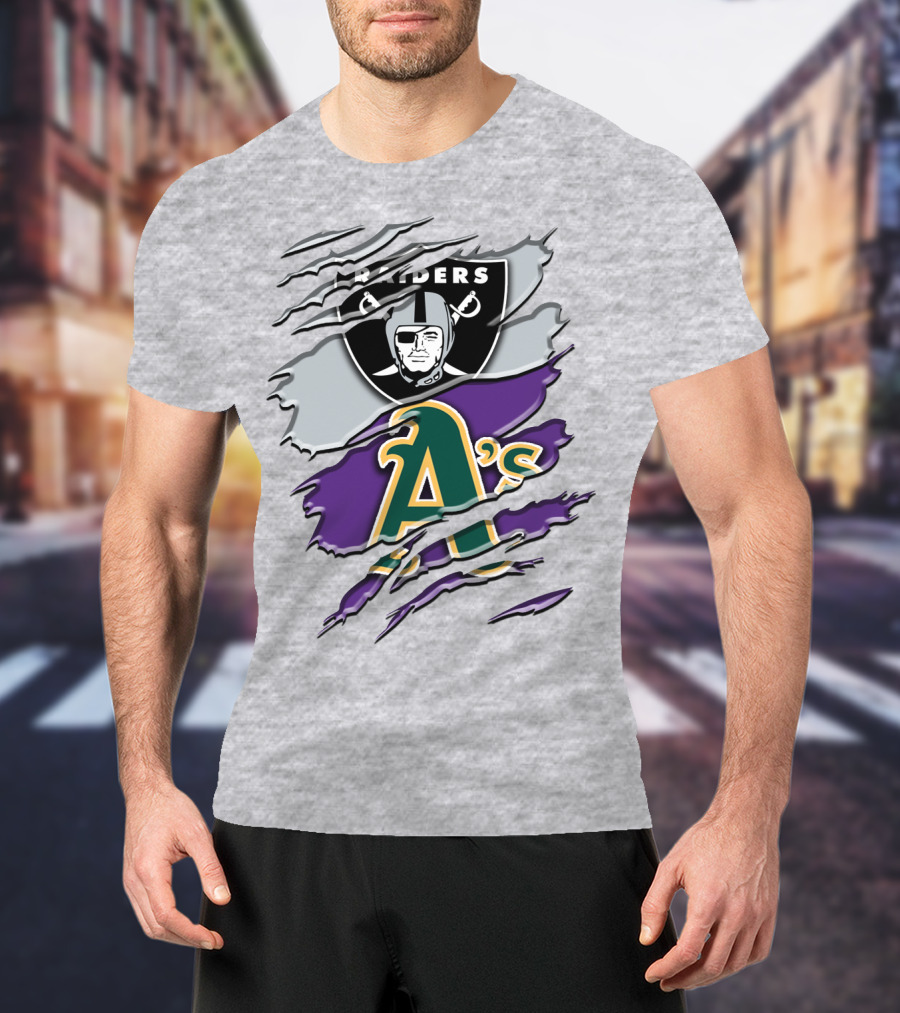 Raiders A's Logo Blend T-Shirt