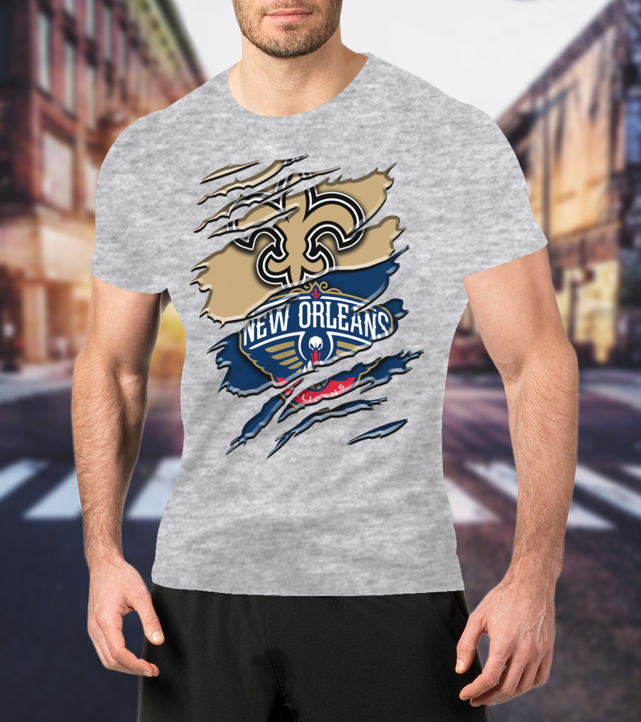 New Orleans Saints Pelicans Rah 108 T-Shirt