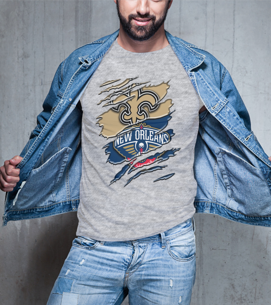 New Orleans Saints Pelicans Rah 108 T-Shirt