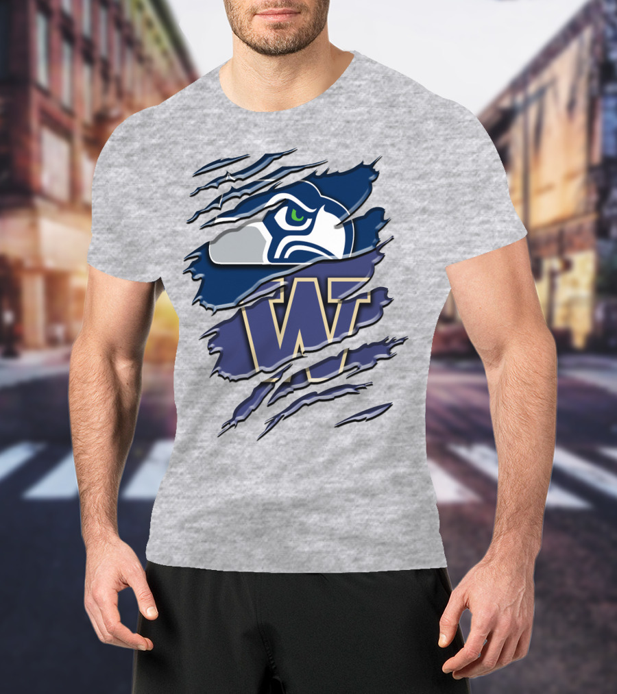Seattle Seahawks University Of Washington Rah 110 T-Shirt