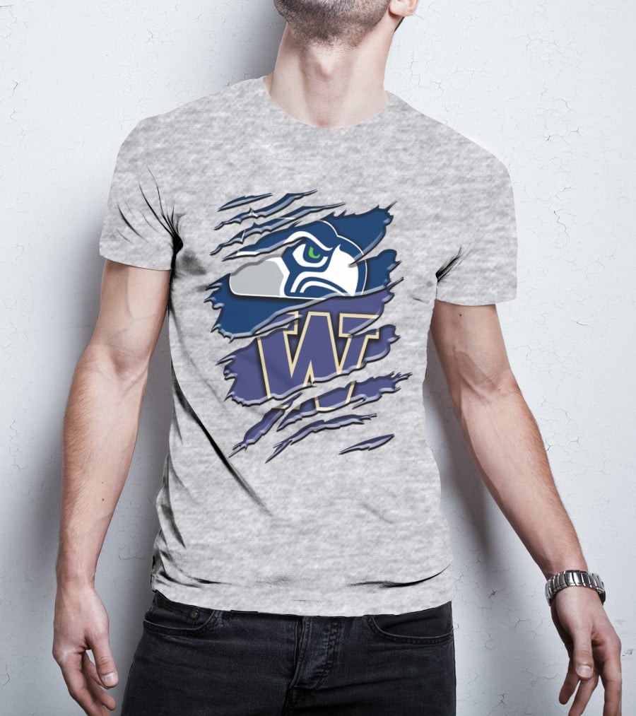 Seattle Seahawks University Of Washington Rah 110 T-Shirt