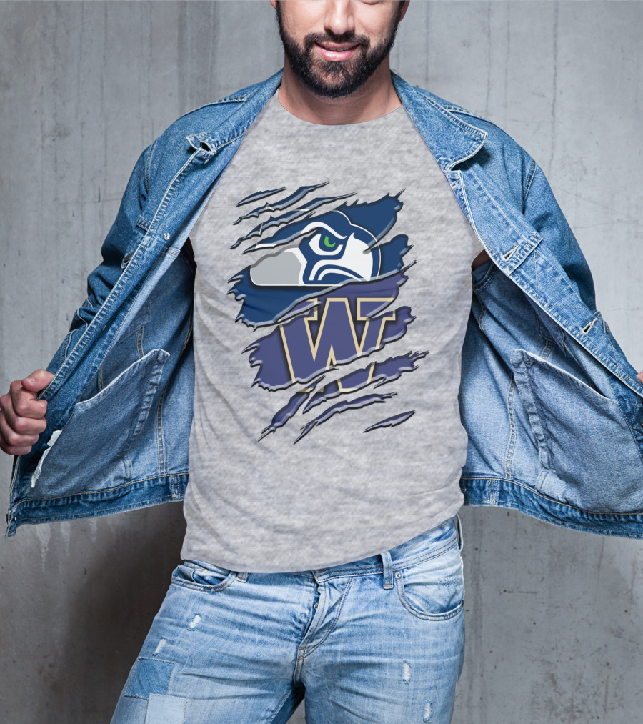 Seattle Seahawks University Of Washington Rah 110 T-Shirt