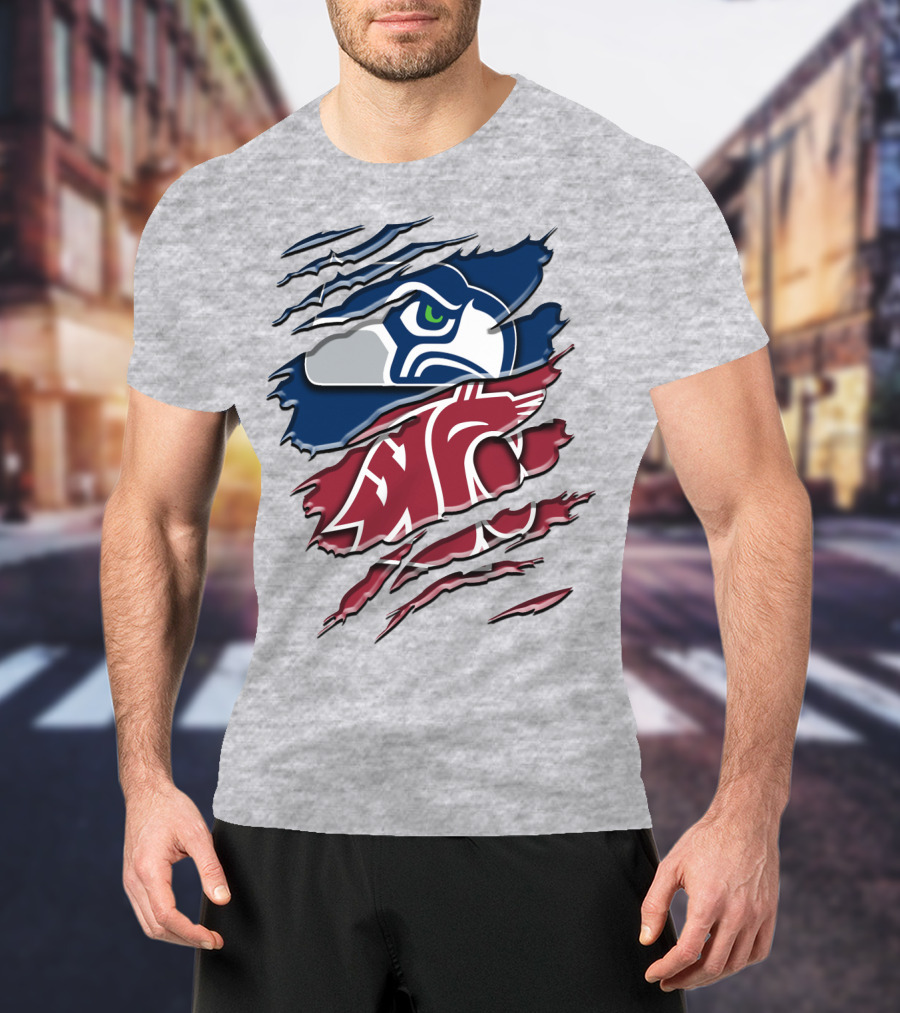 Seahawks Cougars Rah 111 Hybrid T-Shirt