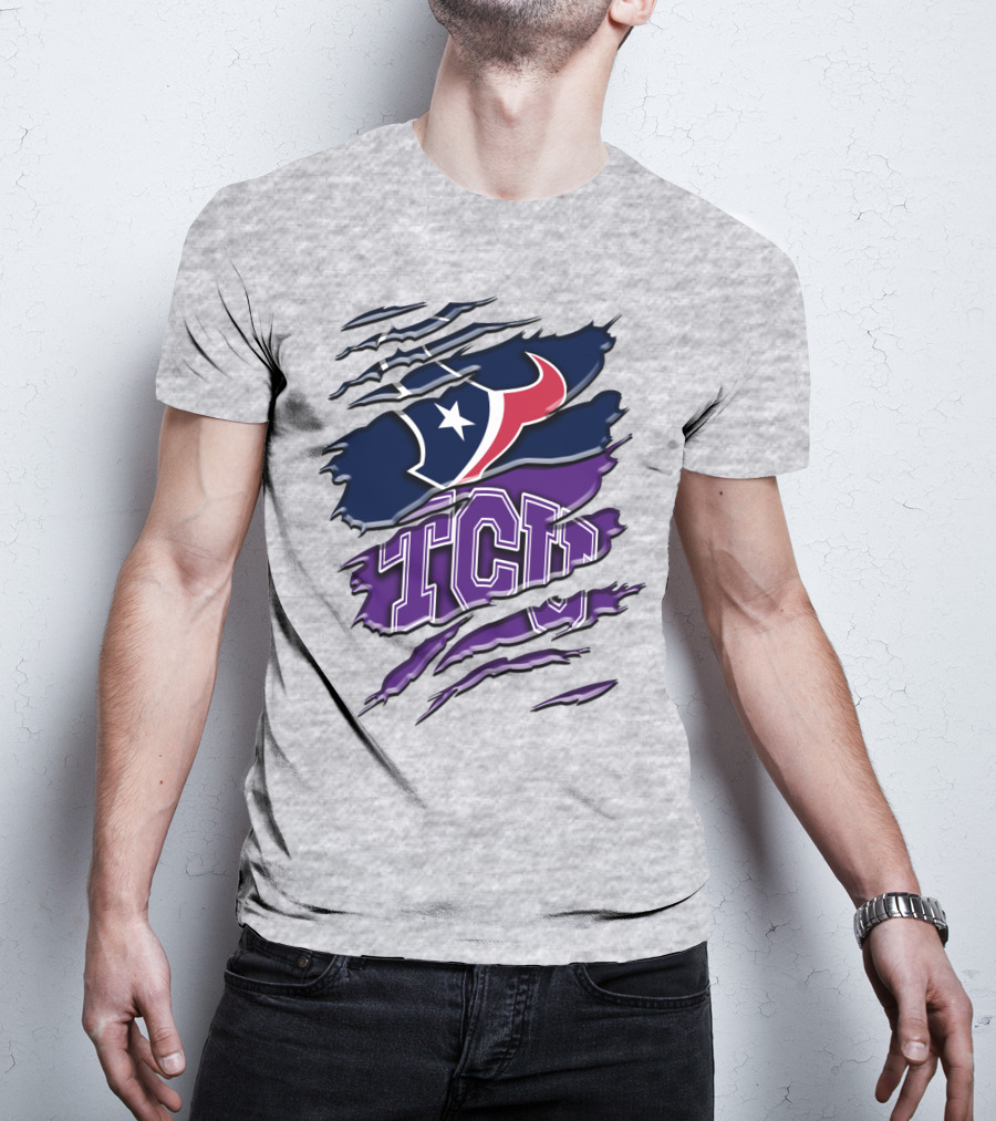 Houston Texans Tcu Horned Frogs Rah 121 T-Shirt