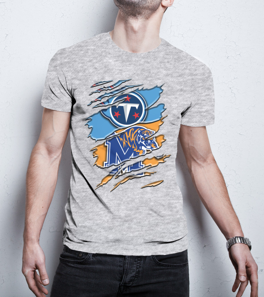 Tennessee Titans Memphis Tigers Rah T-Shirt