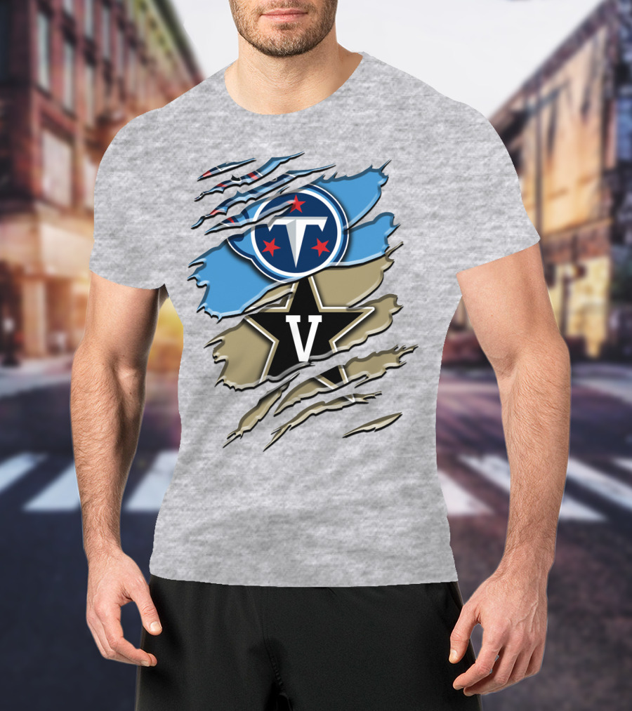 Tennessee Titans Vanderbilt Commodores Rah 132 T-Shirt