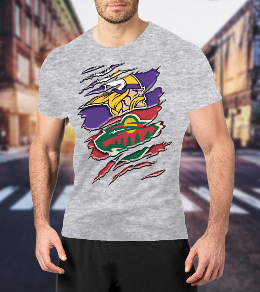Minnesota Vikings Wild Crossover T-Shirt