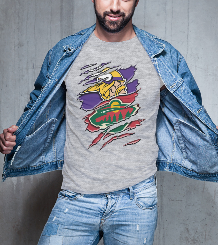 Minnesota Vikings Wild Crossover T-Shirt