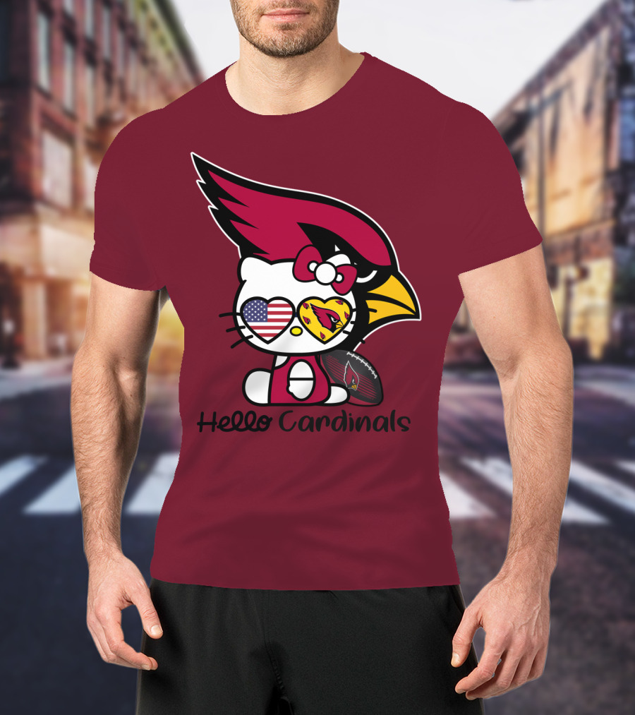 Hello Cardinals Arizona Cardinals T-Shirt