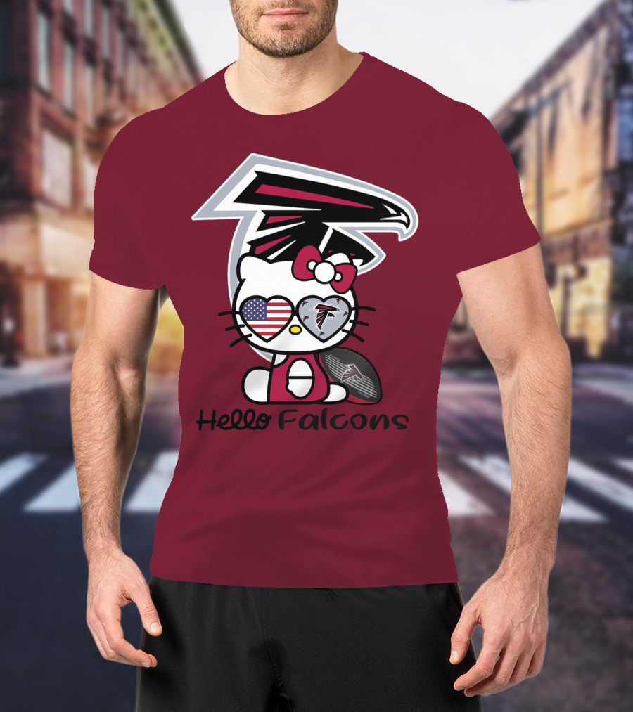 Hello Falcons Atlanta Football Team T-Shirt