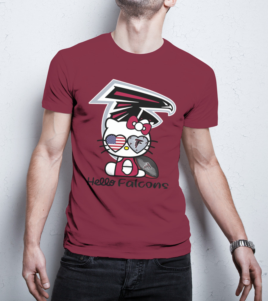 Hello Falcons Atlanta Football Team T-Shirt