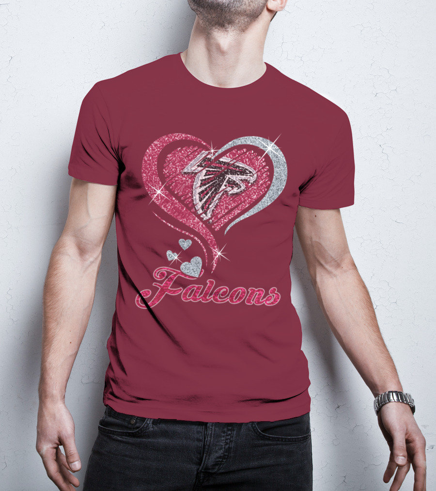 Atlanta Falcons Heart T-Shirt