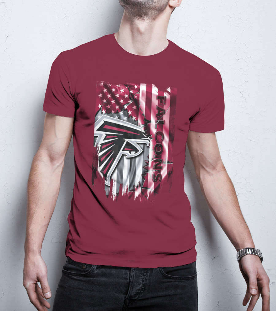 Falcons American Flag Atlanta Falcons T-Shirt