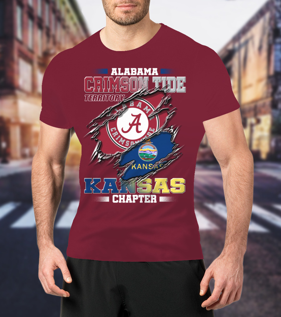 Alabama Crimson Tide Territory Kansas Chapter T-Shirt