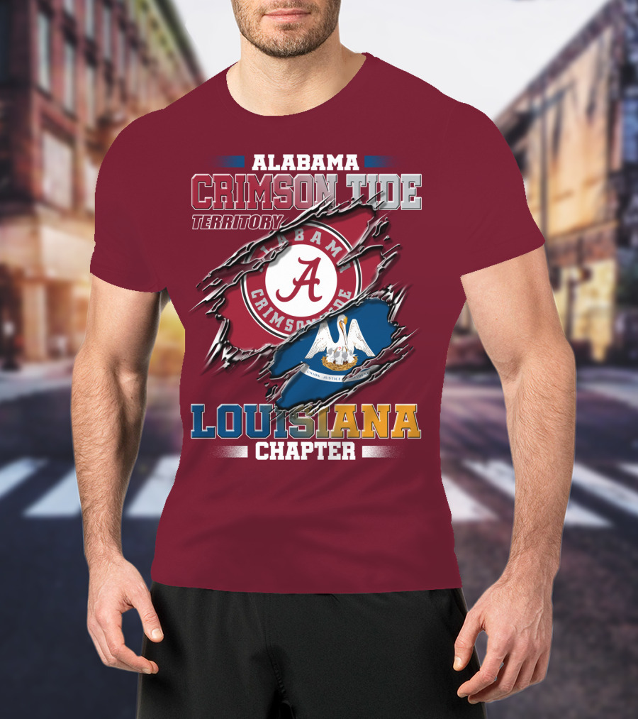 Alabama Crimson Tide Territory Louisiana Chapter T-Shirt