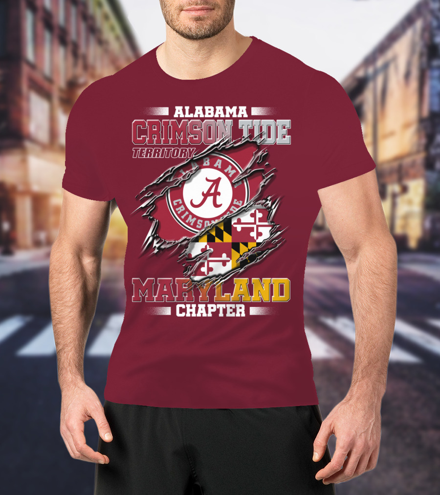 Alabama Crimson Tide Territory Maryland Chapter T-Shirt