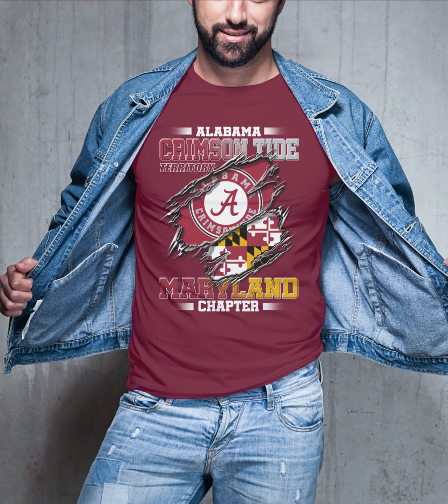 Alabama Crimson Tide Territory Maryland Chapter T-Shirt