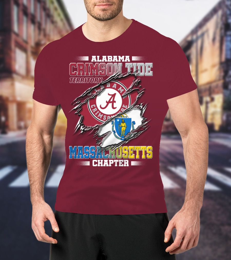 Alabama Crimson Tide Territory Massachusetts Chapter T-Shirt