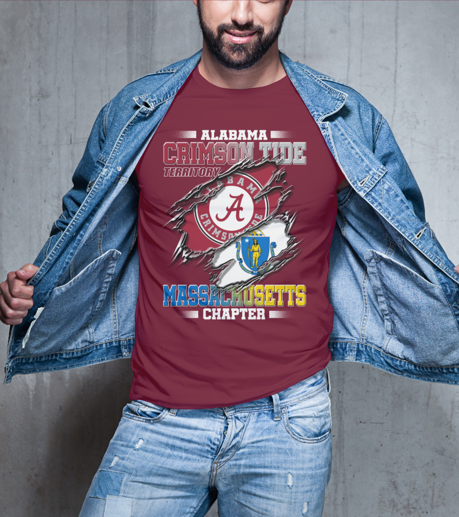 Alabama Crimson Tide Territory Massachusetts Chapter T-Shirt