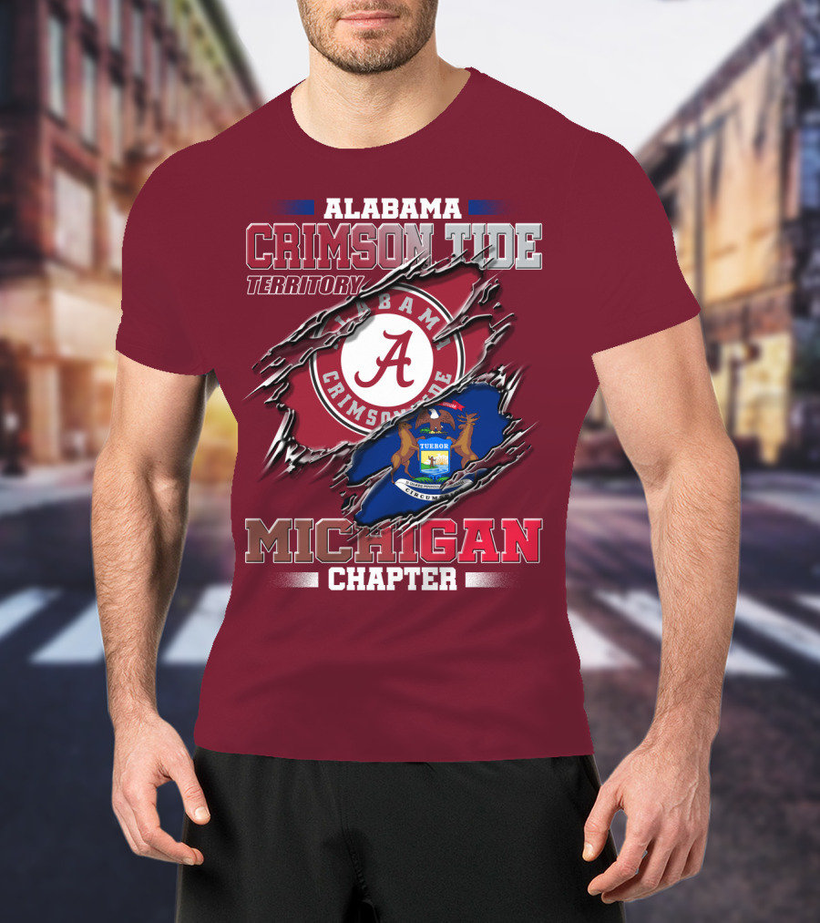 Alabama Crimson Tide Territory Michigan Chapter T-Shirt
