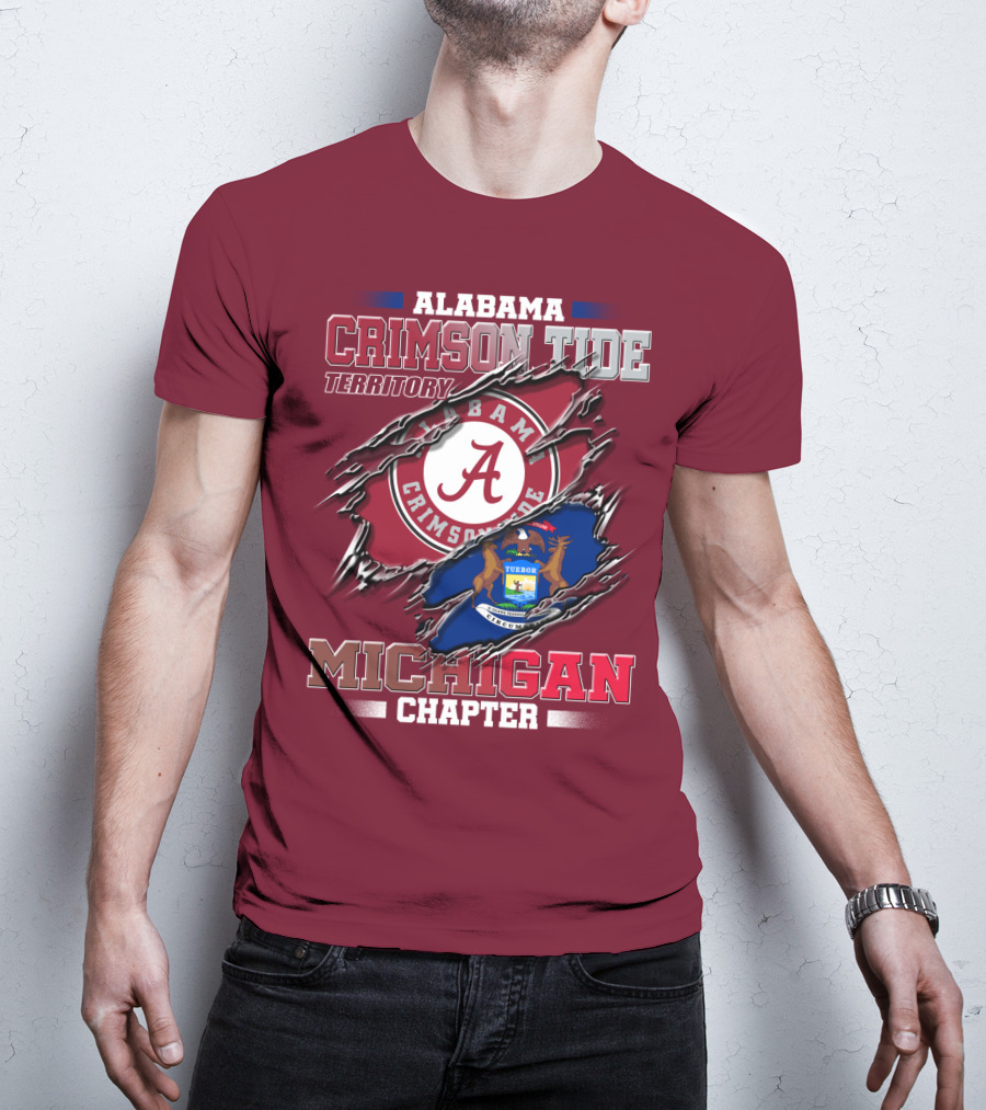 Alabama Crimson Tide Territory Michigan Chapter T-Shirt