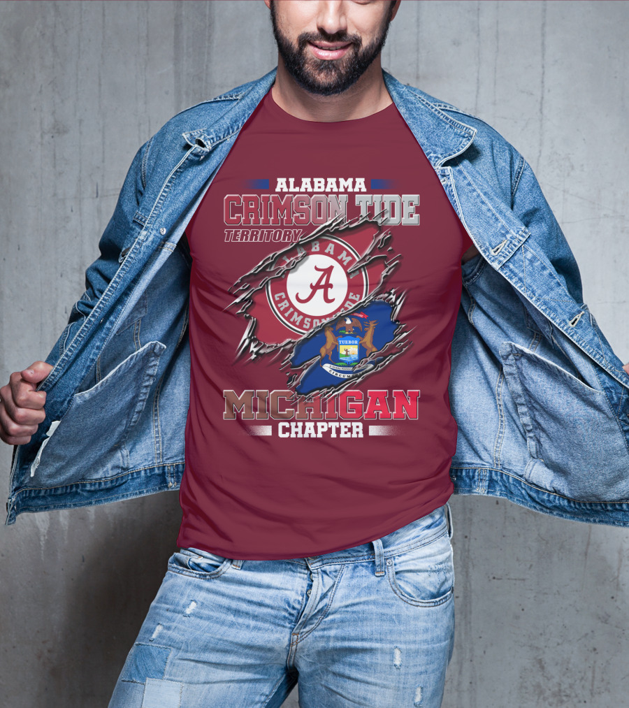 Alabama Crimson Tide Territory Michigan Chapter T-Shirt