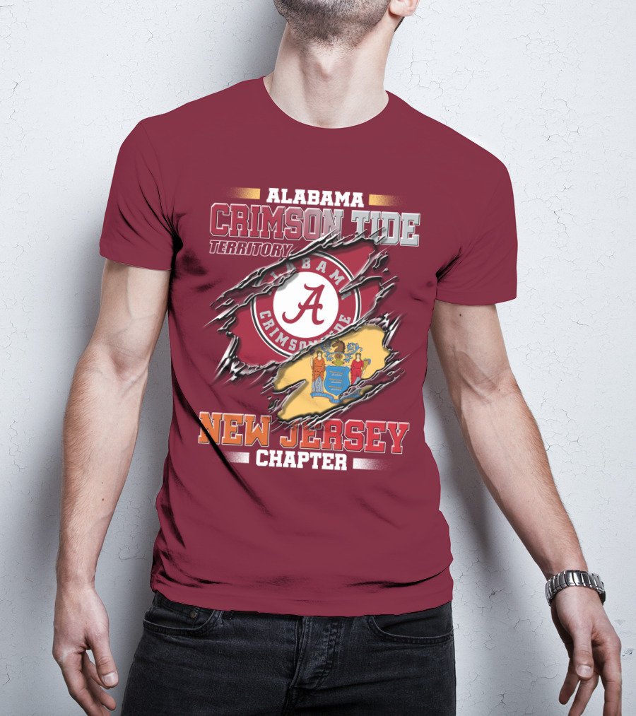 Alabama Crimson Tide Territory New Jersey Chapter T-Shirt