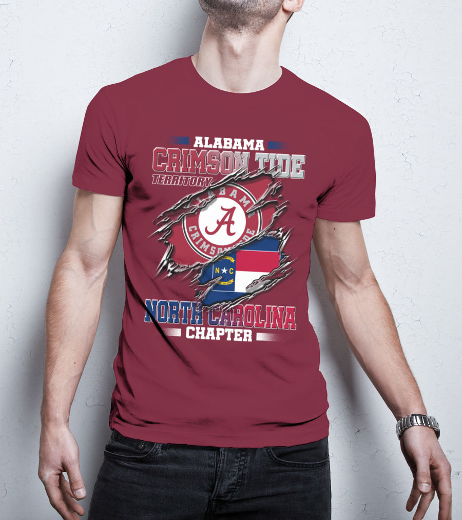 Alabama Crimson Tide Territory North Carolina Chapter T-Shirt