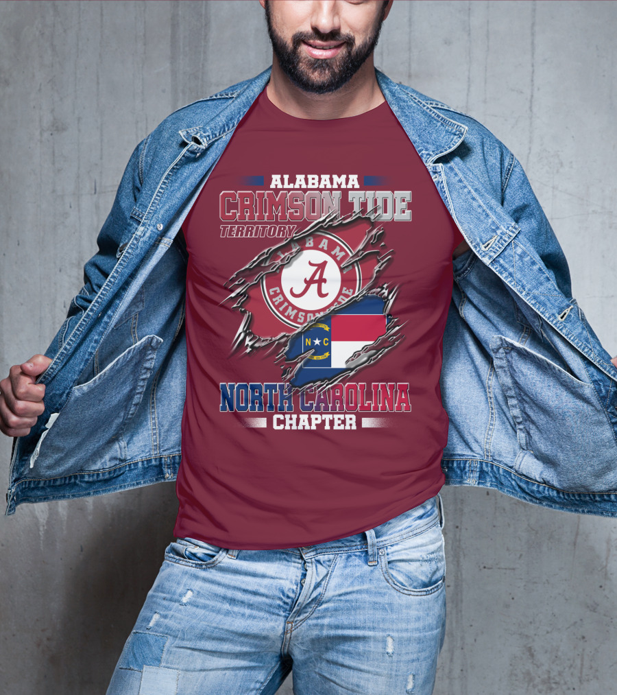 Alabama Crimson Tide Territory North Carolina Chapter T-Shirt