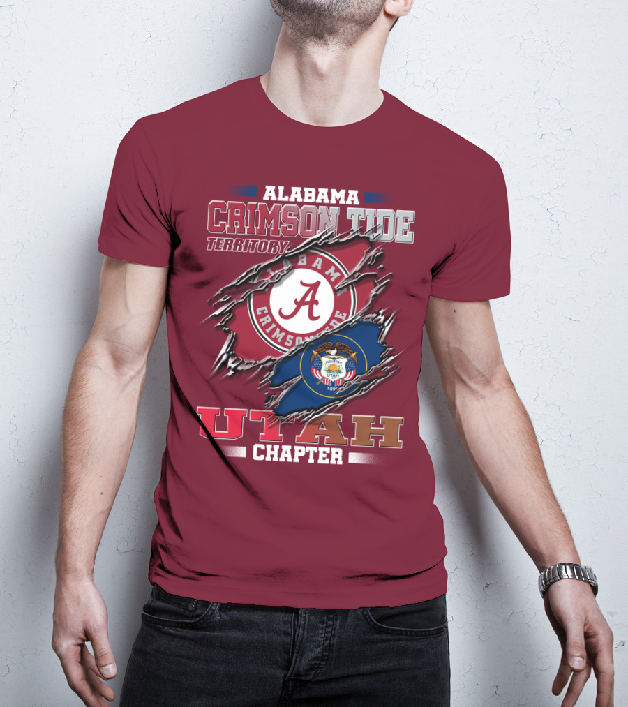 Alabama Crimson Tide Territory Utah Chapter 1896 Seal T-Shirt