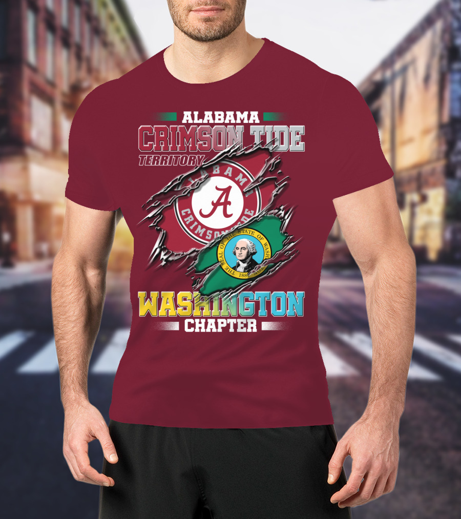 Alabama Crimson Tide Territory Washington Chapter T-Shirt