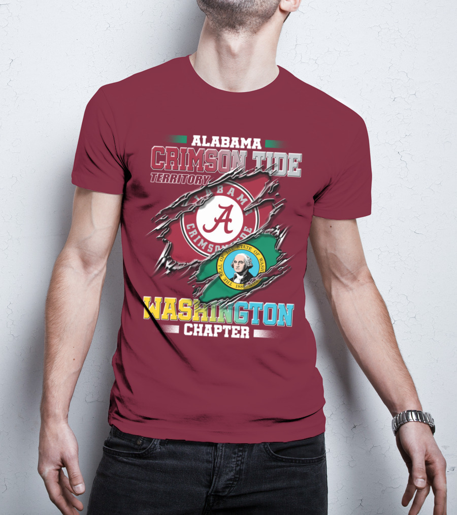 Alabama Crimson Tide Territory Washington Chapter T-Shirt