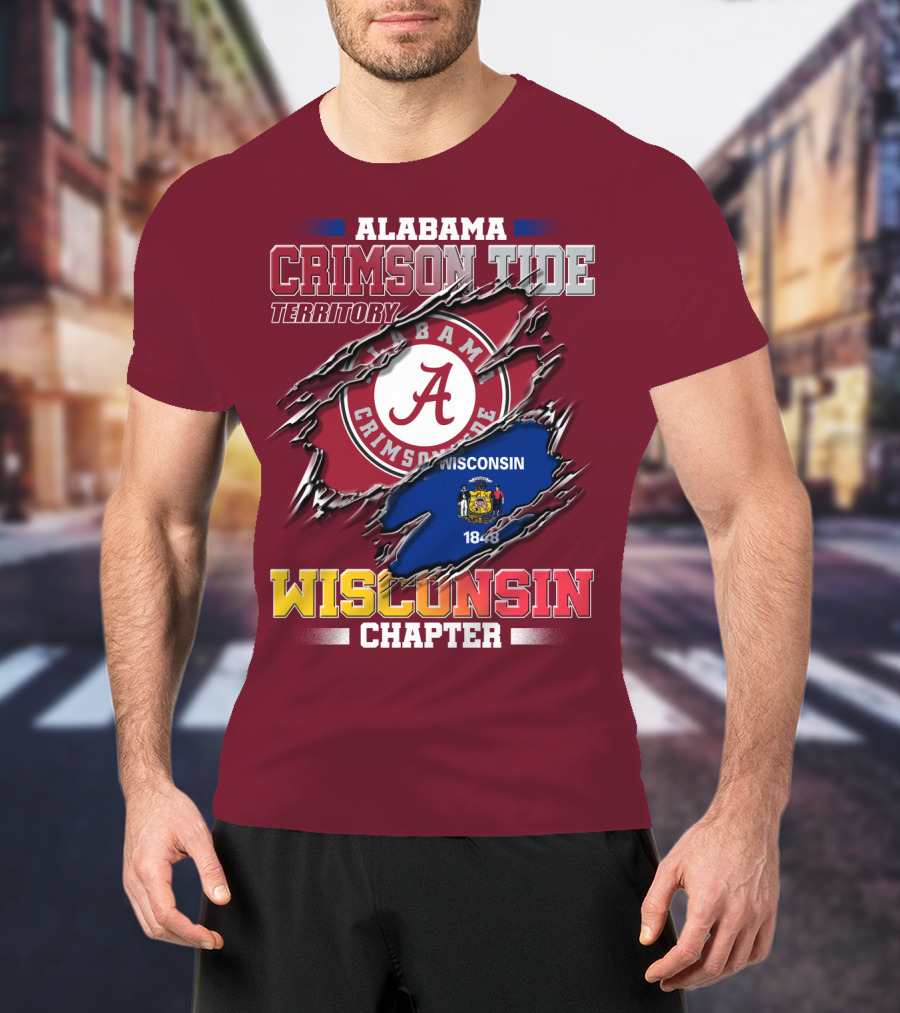 Alabama Crimson Tide Territory Wisconsin Chapter 1848 T-Shirt