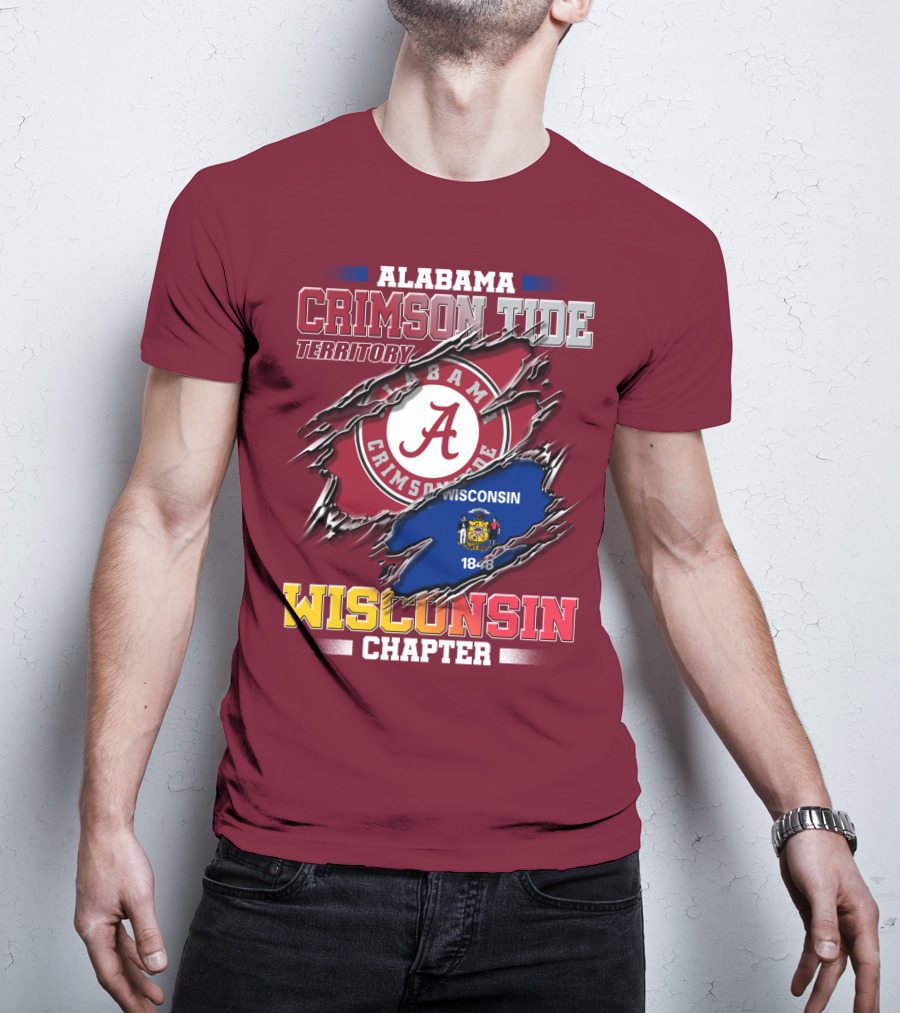 Alabama Crimson Tide Territory Wisconsin Chapter 1848 T-Shirt