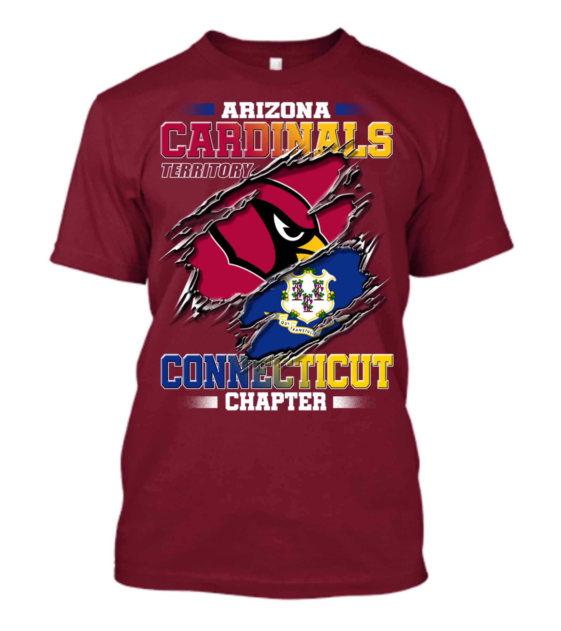 Arizona Cardinals Territory Connecticut Chapter T-Shirt
