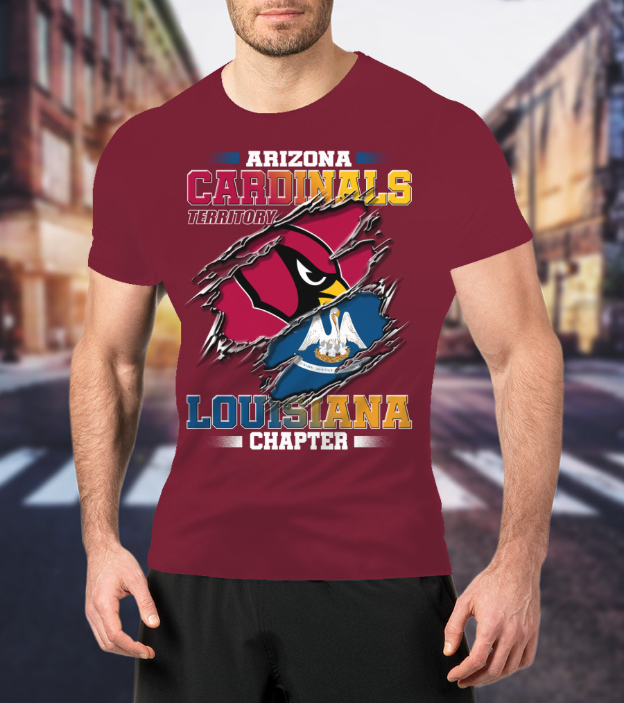 Arizona Cardinals Territory Louisiana Chapter T-Shirt